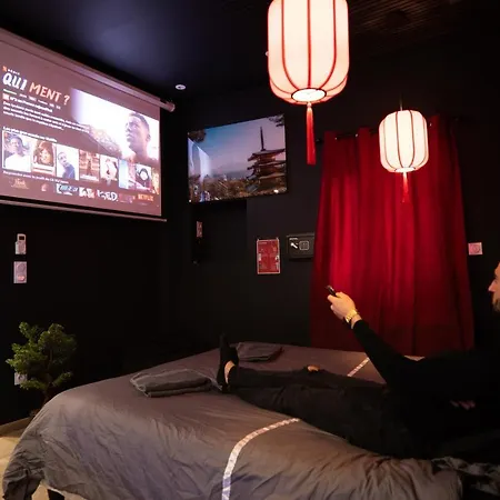 Ferienwohnung Capsule Japon - Jacuzzi - Netflix & Ecran Cinema - Xbox Trith-Saint-Leger Exterior foto