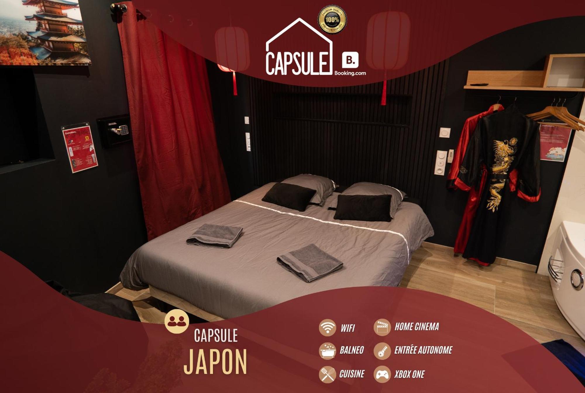 Capsule Japon - Jacuzzi - Netflix & Ecran Cinema - Xbox Apartment *